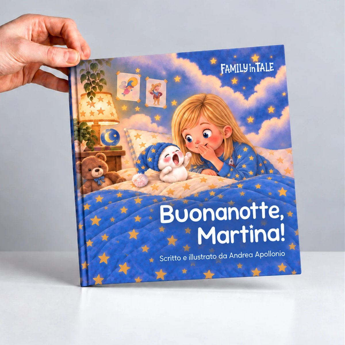 La Favola della Buonanotte Libro personalizzato La Favola della Buonanotte con il nome del bambino in copertina