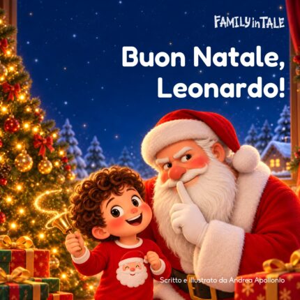 Libro di Natale personalizzato: Buon Natale, Leonardo! con Babbo Natale